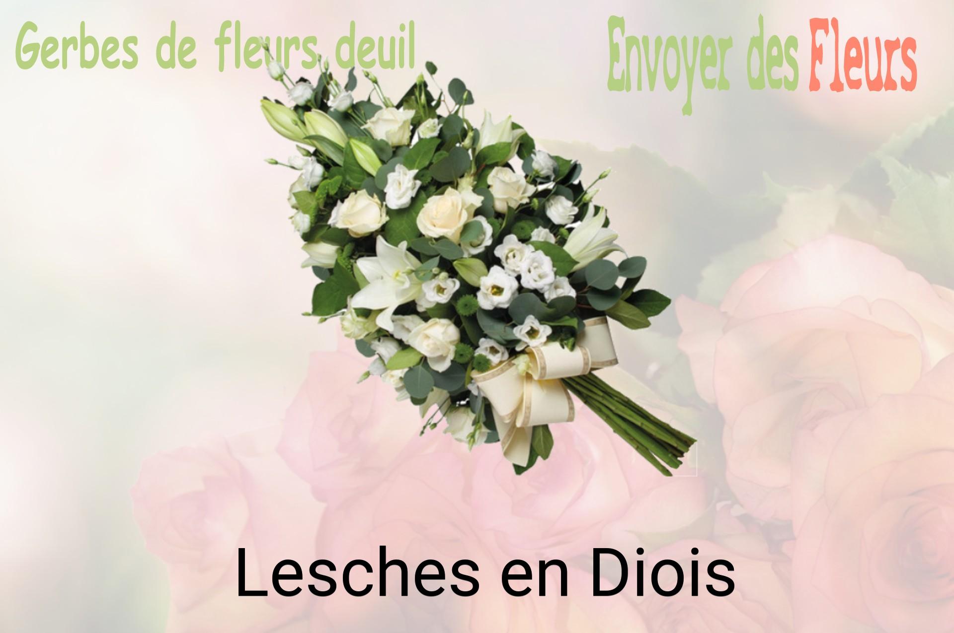 Gerbe de fleurs de deuil livrée à Lesches-en-Diois